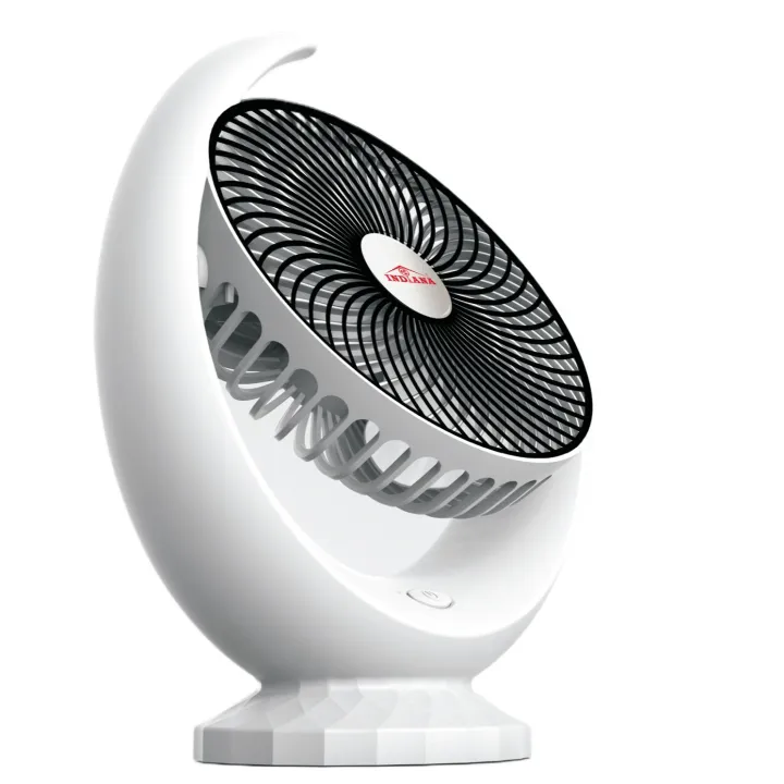 Mini Fan INDIANA brand Portable Mini Desk Fan Rechargeable Table Fans with Battery USB Cable Wire Three-Speed Wind for Car Outdoor Household Use